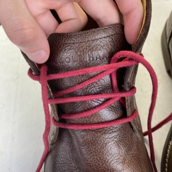 Cole Haan Mens Chukka Boots,Brown Leather,12M  C12818,Lace Up - Picture 13 of 14